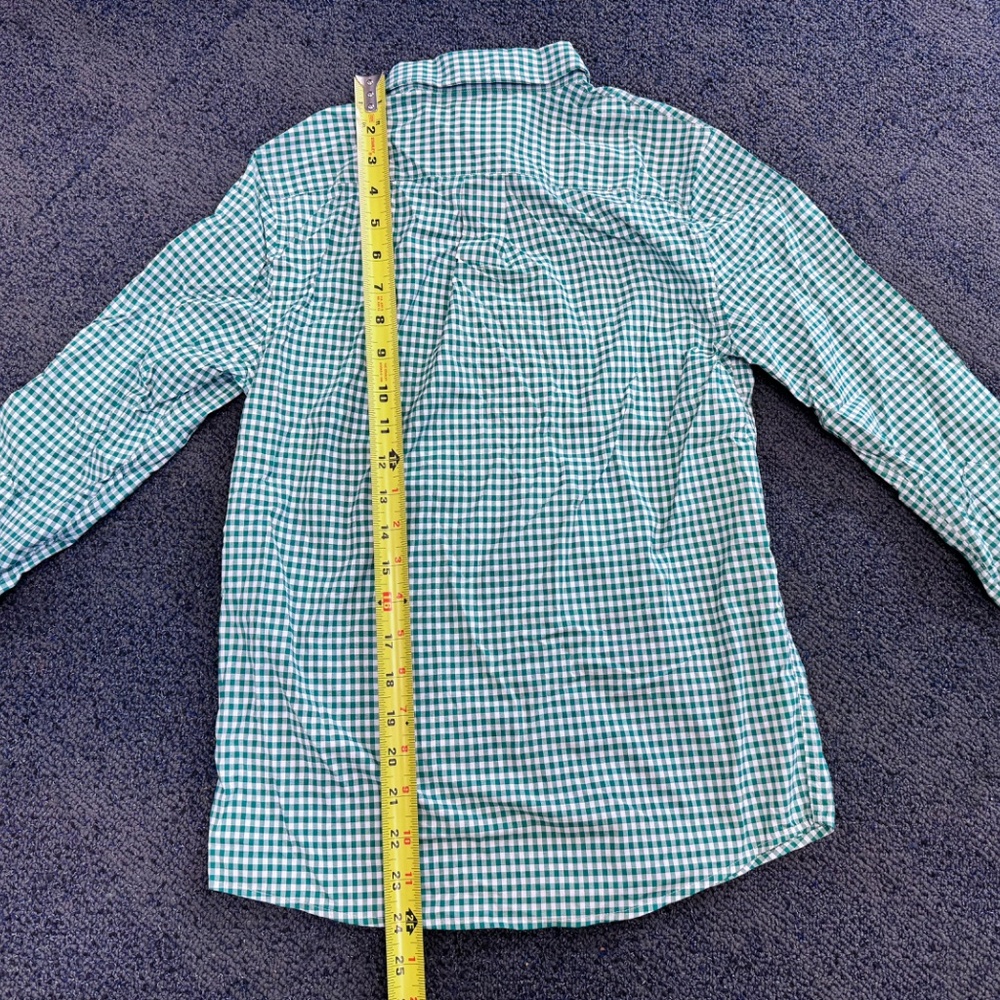 Vineyard Vines Performance Boys Gingham Button Down Shirt Size Small - Picture 5 of 5